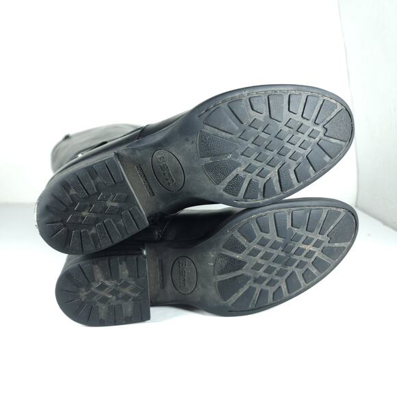 Born Women's US7,5M Leather Side Zip Wide Calf Equestrian Riding Boots - Picture 11 of 16